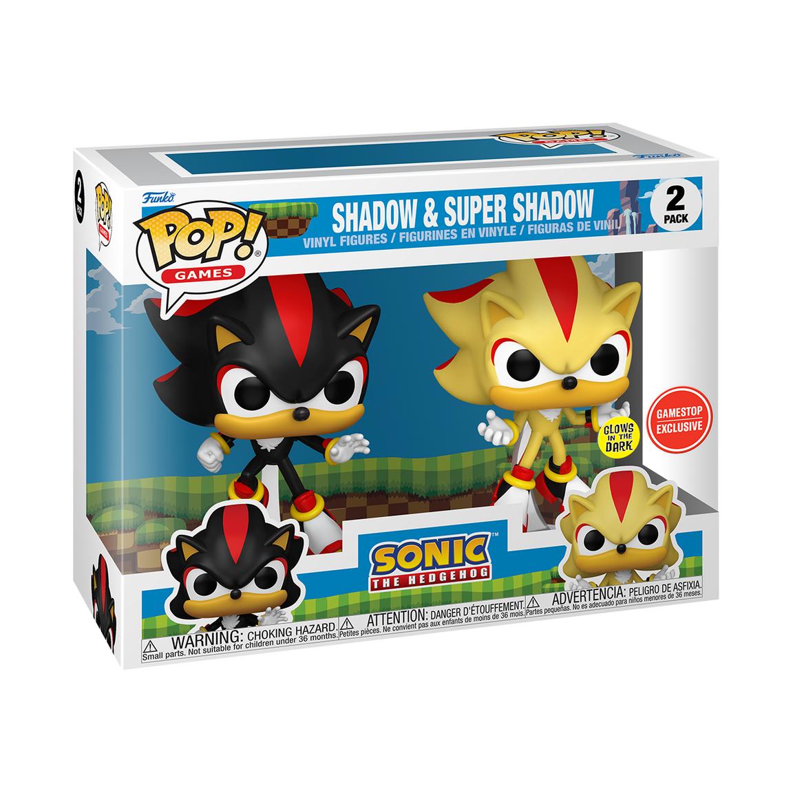  Funko Pop! Sonic The Hedgehog Super Silver and Super Tails 2  Pack 2020 Summer Convention Exclusive : Toys & Games