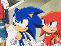 Sonic X Station Break In Knuckles Sonic