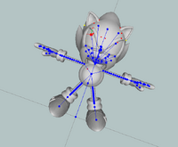 Sonic Generations model rig development