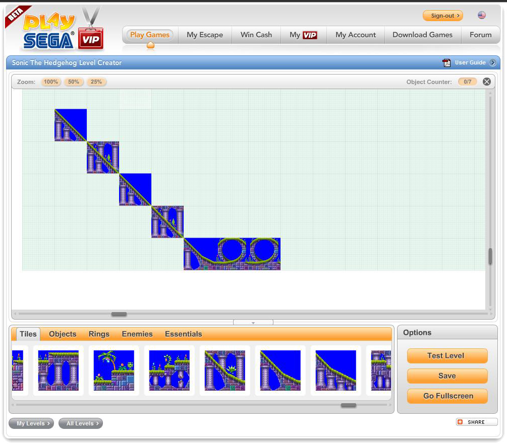 sonic level creator sonic level creator
