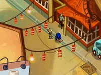 Sonic returning Little Boy to his father.