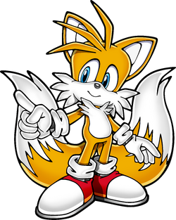 Tails Miles Prower Running Sticker - Tails Miles Prower Running