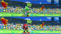 Mario & Sonic at the Rio 2016 Olympic Games - Yoshi VS Kunckles Javelin Throw