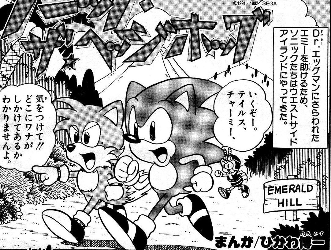 Sonic The Hedgeblog — A panel from the Sonic The Hedgehog 1991 manga.