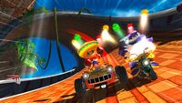 Amigo using his All-Star Move in Sonic & Sega All-Stars Racing.