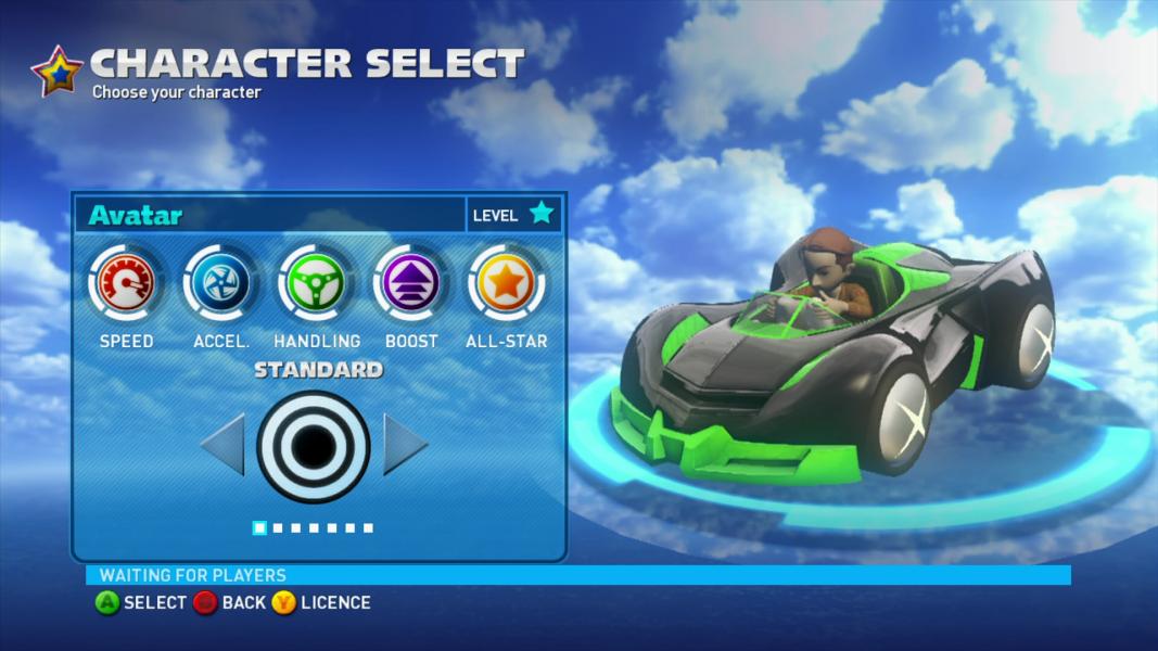 sonic and sega all stars racing avatar