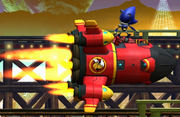Metal sonic and tails rocket
