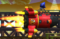 Metal sonic and tails rocket