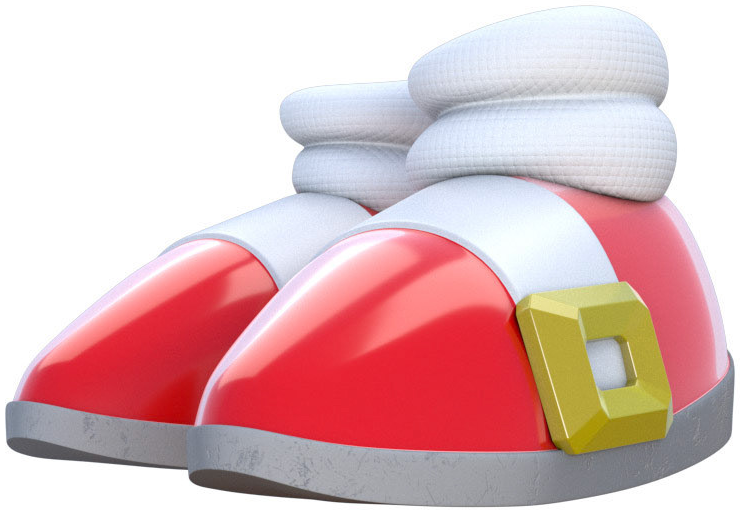 Sonic the Hedgehog Red Running Shoes Plush Cosplay