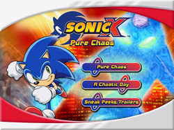 Lot of 2 Sonic X: Pure Chaos Emerald Chaos DVD Slim Cases