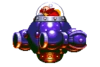 El Dr. Robotnik en su Flame Mobile.