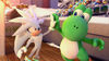 Silver and Yoshi giving high-five (Mario & Sonic 2010)