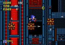 Smaller spear boxes in Metropolis Zone, from Sonic the Hedgehog 2.