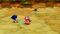 Churdle bonded with Amy Rose during a battle.