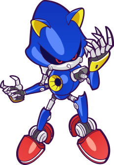 Metal Sonic Model from the Concept and development artwork set for