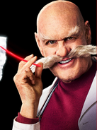 Gerald with one of Shadow's quills in a poster