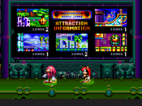 The Attraction Information room, from Knuckles' Chaotix.