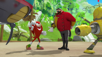 Knuckles vs Eggman