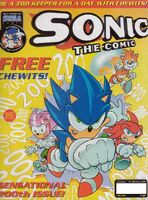 Sonic the Comic #200 (February 2001). Art by Richard Elson.