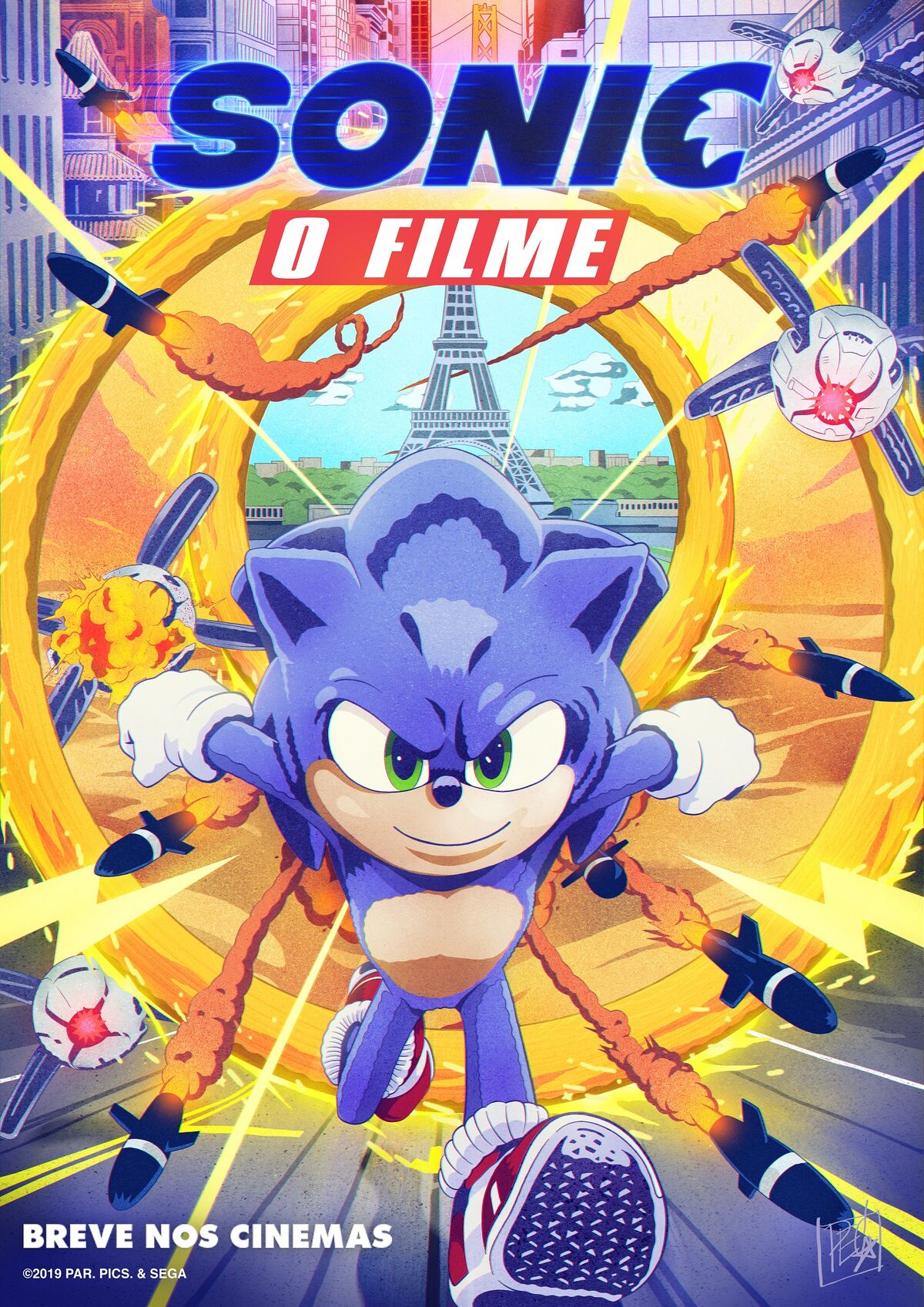 Conheça o poster português de Sonic, O Filme