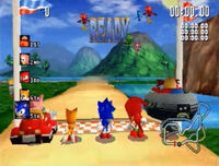 Sonic at the starting line