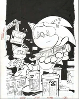 Original cover inks. Art by Tracy Yardley.