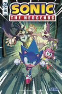 Sonic the Hedgehog #15 (March 2019). Art by Jack Lawrence. Coloring by Matt Herms.