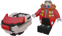Sonic Forces: Speed Battle - Dr. Eggman with a Balkiry, a Moto Bug, and the Egg Mobile