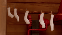 SB S1E43 Socks clothesline