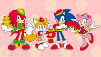 Knuckles, Tails, Sonic, and Amy (Chinese New Year 2021)