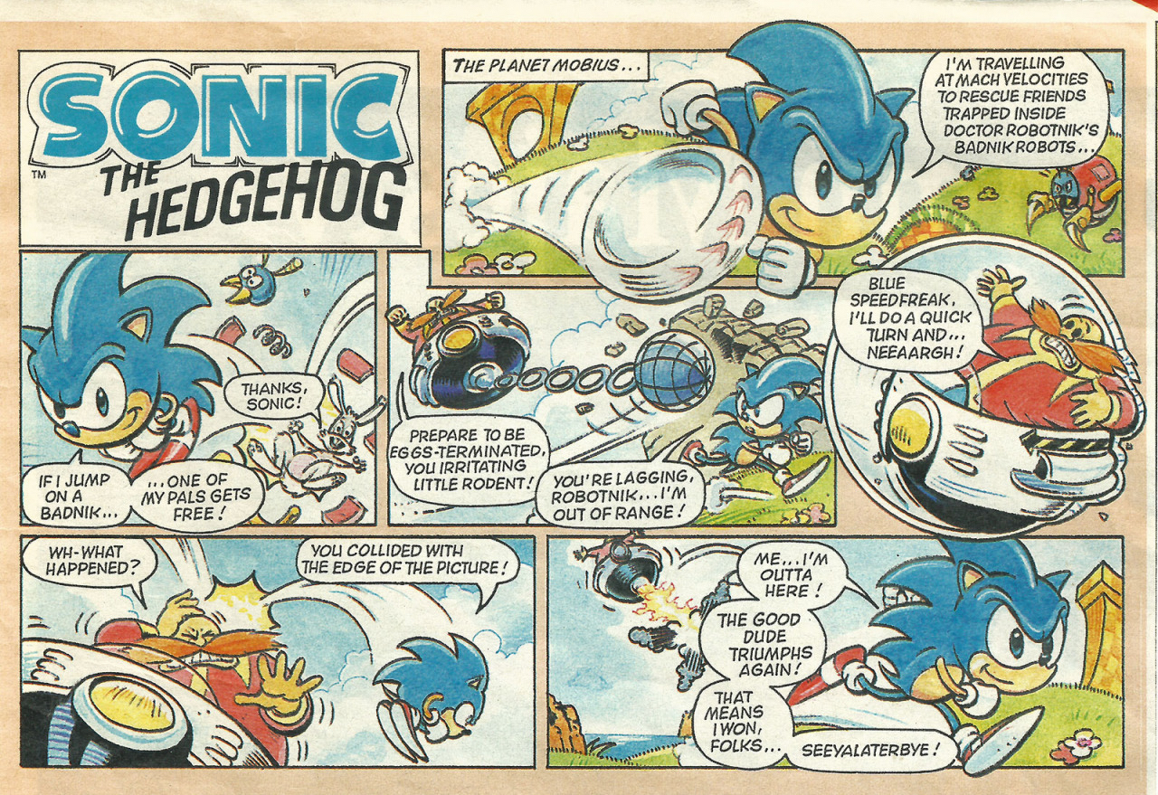 Sonic the Comic style sonic advance