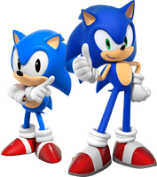 Classic and Modern Sonic