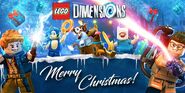 Sonic in a Christmas themed poster, alongside Newt Scamander, Gizmo, Scooby-Doo, Finn and Abby Yates.