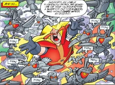 Robotnik deploying his Flickiebots.