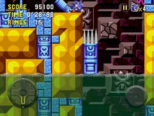 The miscolored water of the present in the 2011 remaster.