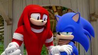 SB S1E10 Sonic annoyed by Knux