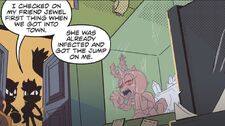 Jewel as a Zombot inside the Mineral Museum, from Sonic the Hedgehog #24.