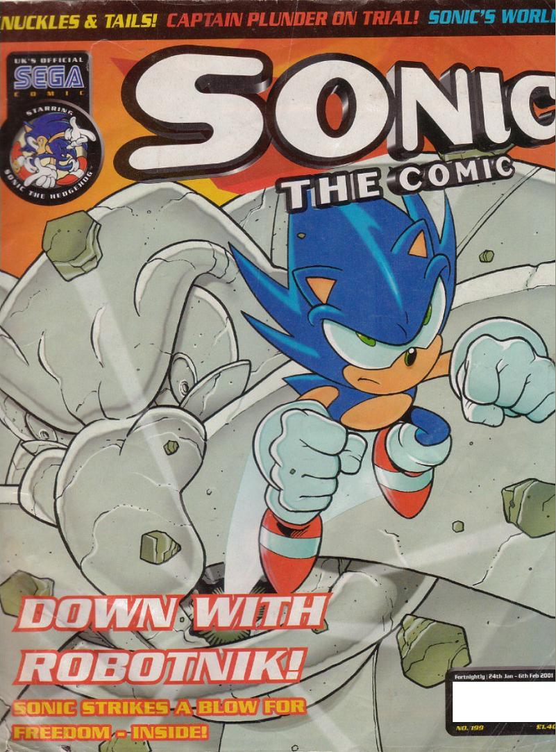 Sonic the Comic #134A FN; Fleetway Quality, Hedgehog with bag tag bonus -  1998