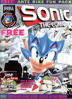 Sonic the Comic #155 (May 1998). Art by Mick McMahon. Color by John M Burns.