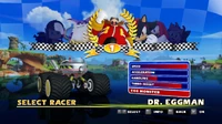 Egg Monster's statistics in Sonic & Sega All-Stars Racing.