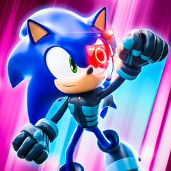 Sonic Speed Simulator Main Render in my style by blue007prime on