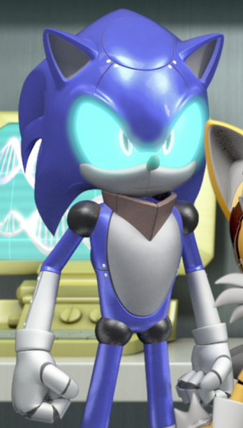 metal sonic, gumball watterson, and neo metal sonic (sonic and 1 more)  drawn by 9474s0ul