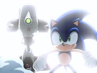 Robot behind Sonic Sonic X episode 1