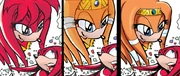 Tikal from Sonic the Hedgehog #82. Original version and redraws from Sonic Archives 21 and Sonic: The Games - Millennium.