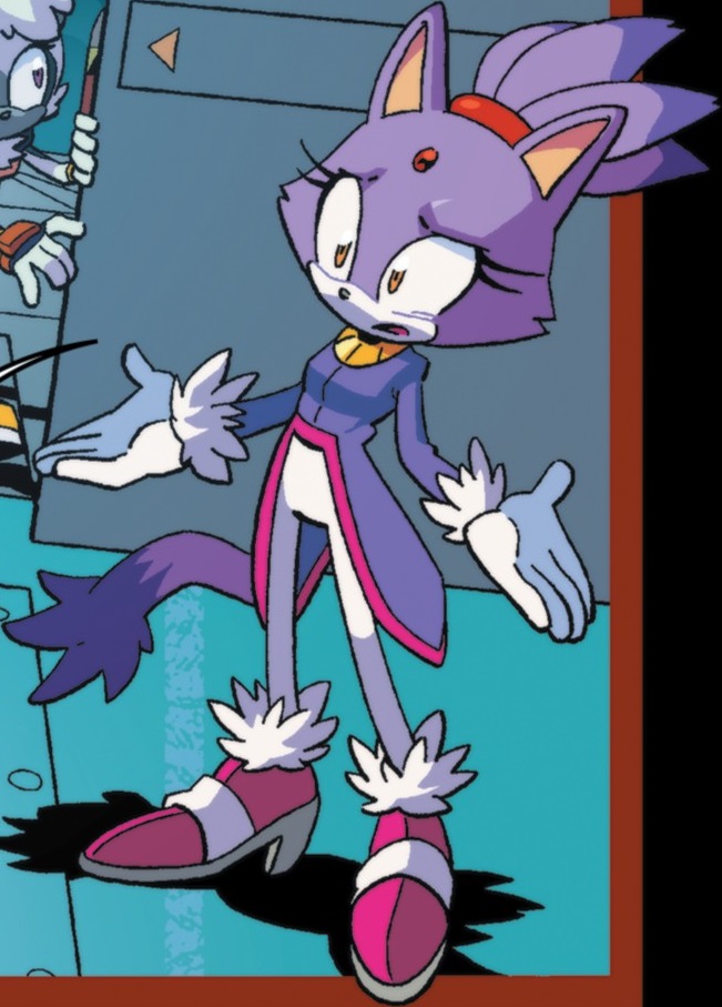 blaze the cat and silver the hedgehog comic