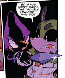 Espio stops Clutch, from .