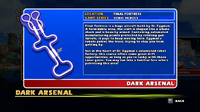 Dark Arsenal's profile in Sonic & Sega All-Stars Racing.