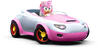 Amy Rose and Pink Cabriolet