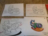 Concept artwork of Super Sonic Sled.