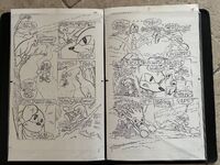 Pages 32 and 33. Pencils by Ken Penders, inks by Jon D'Agostino, letters by Mindy Eisman.